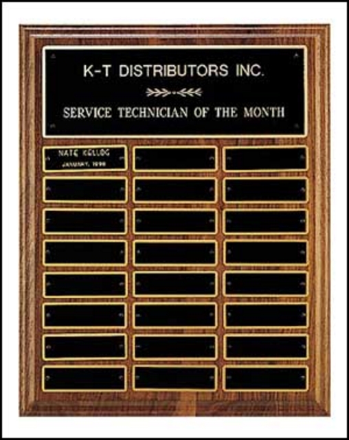 Perpetual Plaque with 24 Rectangular Plates (12"x15")